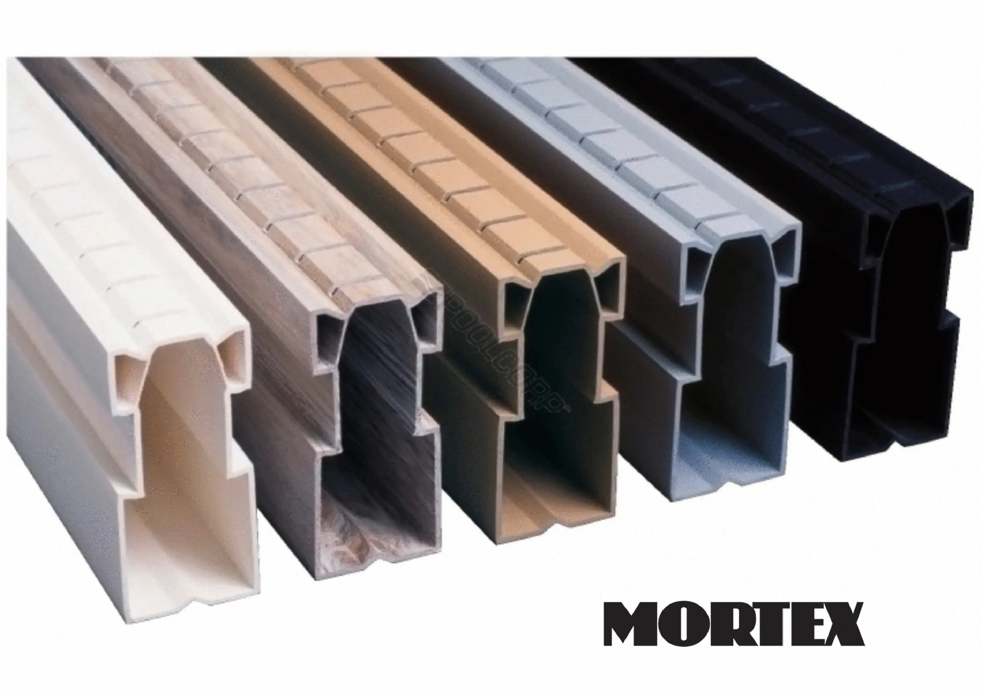 Mortex deck drain — concrete-integrated drainage channel