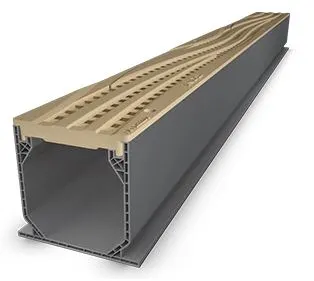 NDS wave sand decorative grate — 3 inch mini channel drain
