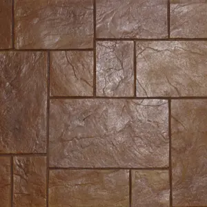 Rotating Ash Italian stamped concrete finish