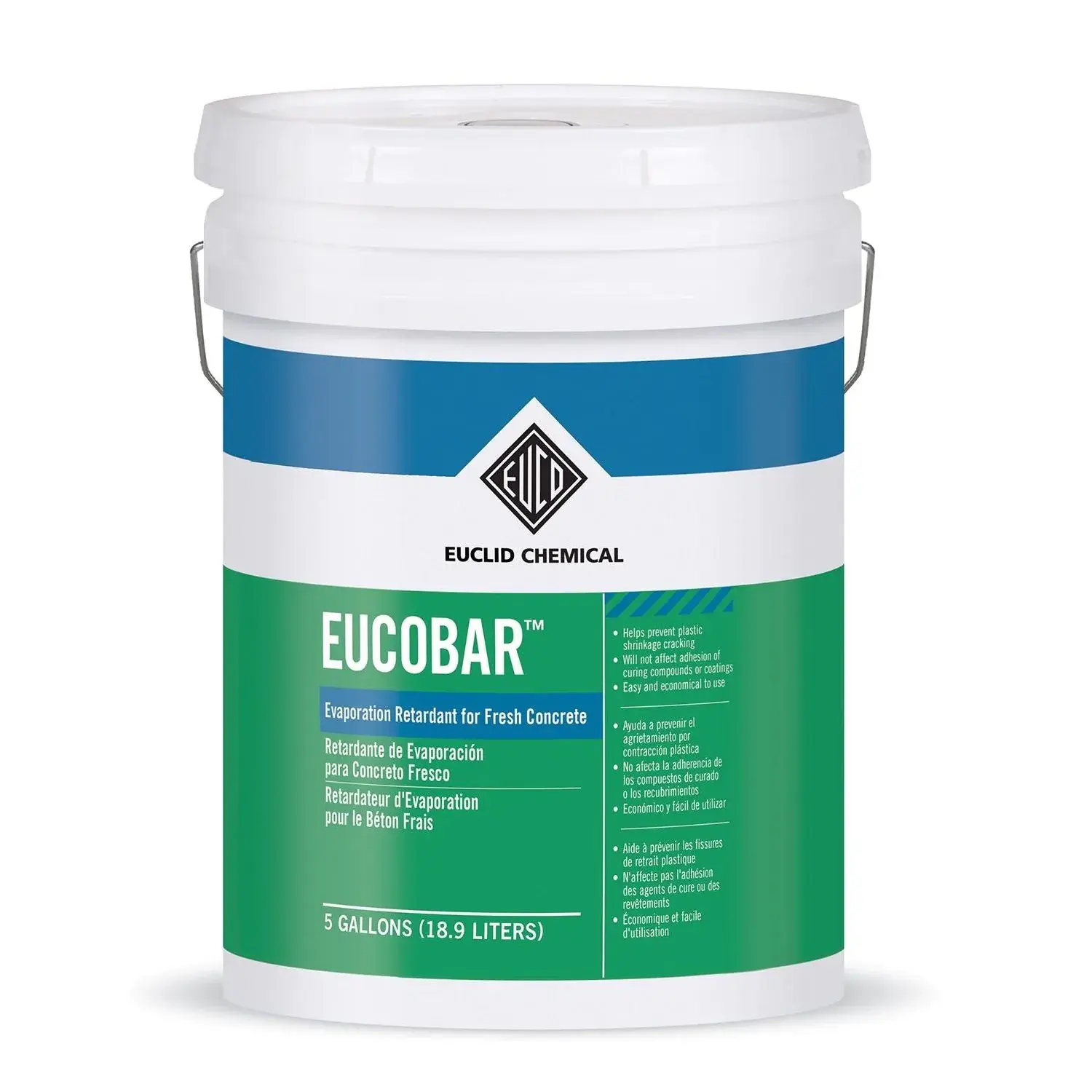 Euclid Chemical Eucobar evaporation retardant — concrete finishing aid